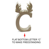 Freestanding Reindeer Antler Letters - Laserworksuk