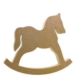 Freestanding Rocking Horse 18mm MDF - Nursery Decor - Laserworksuk