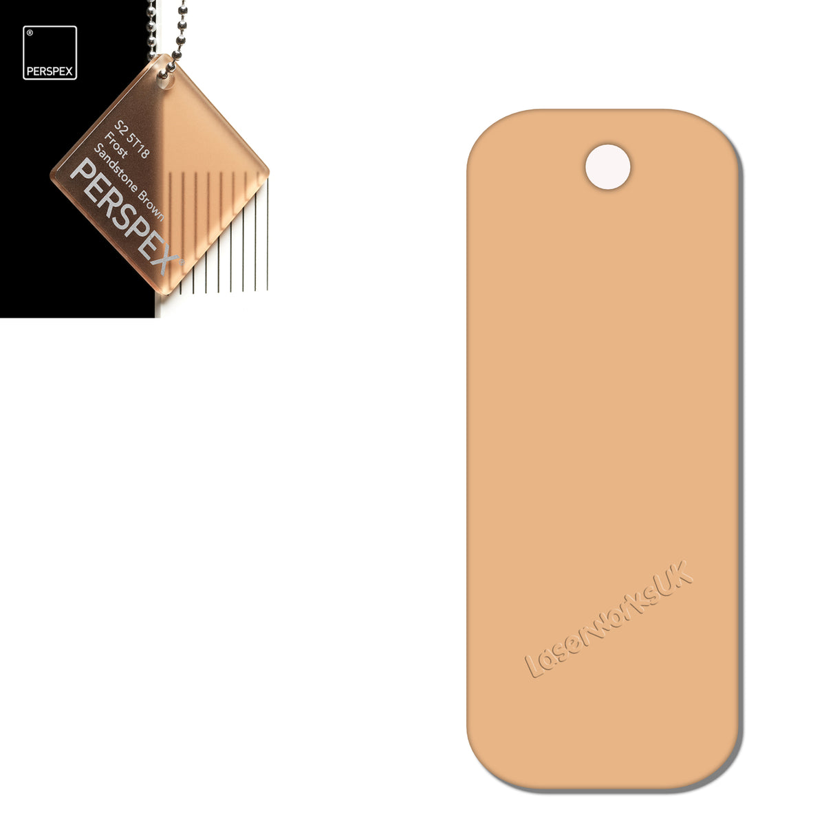 Acrylic Rectangle Keyring Blank Fobs (8cm Pack of 10) - Laserworksuk