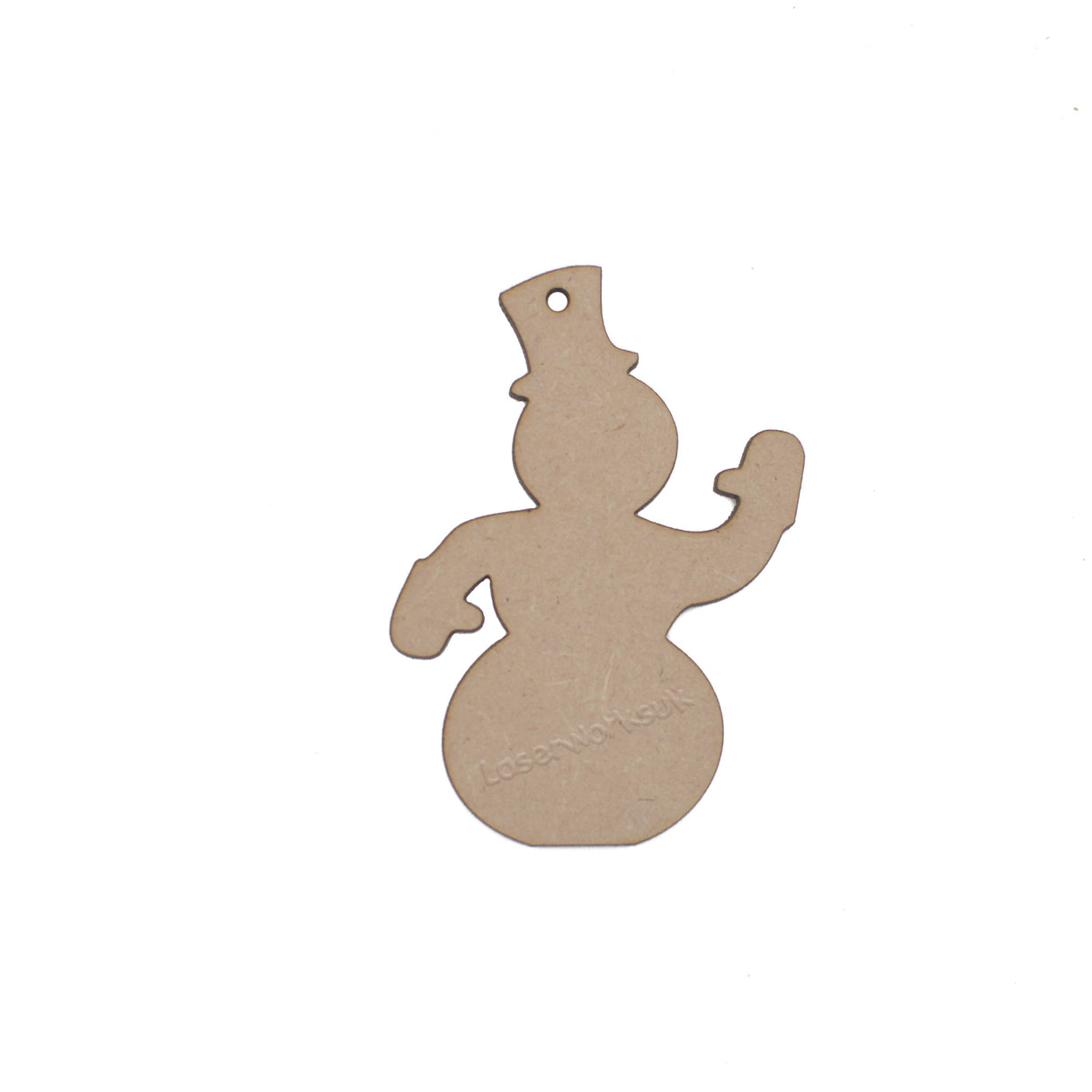 Wooden Mdf Snowman - Christmas Decoration - LaserworksUK