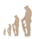 Lest We Forget - Soldier Craft Shapes - Laserworksuk