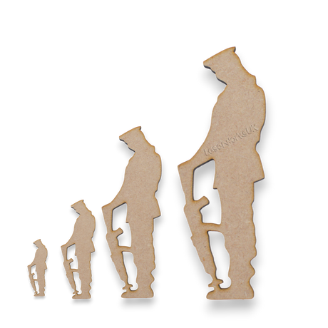 Lest We Forget - Soldier Craft Shapes - Laserworksuk