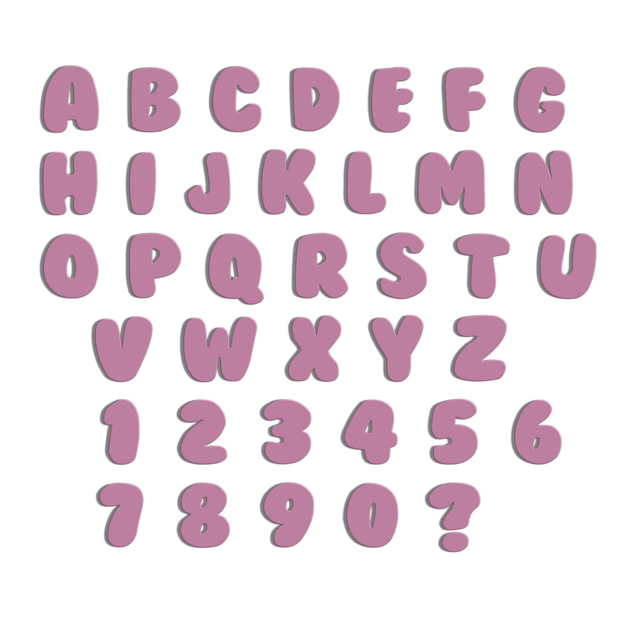 Acrylic Bubble Font - 10cm High Letters & Numbers - 40+ Colours - Laserworksuk