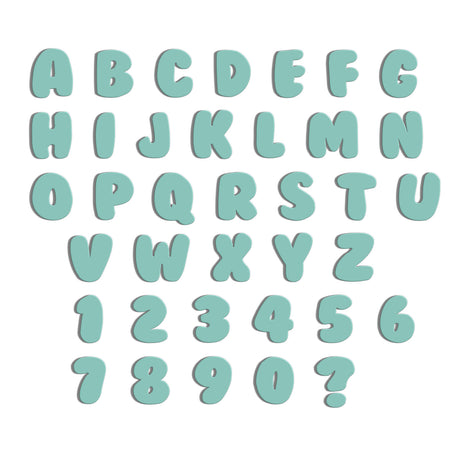 Acrylic Bubble Font - 10cm High Letters & Numbers - 40+ Colours - Laserworksuk