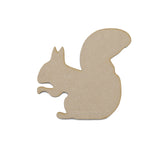Squirrel MDF Craft Shapes | Wooden Blank Wildlife Embellishment - Laserworksuk