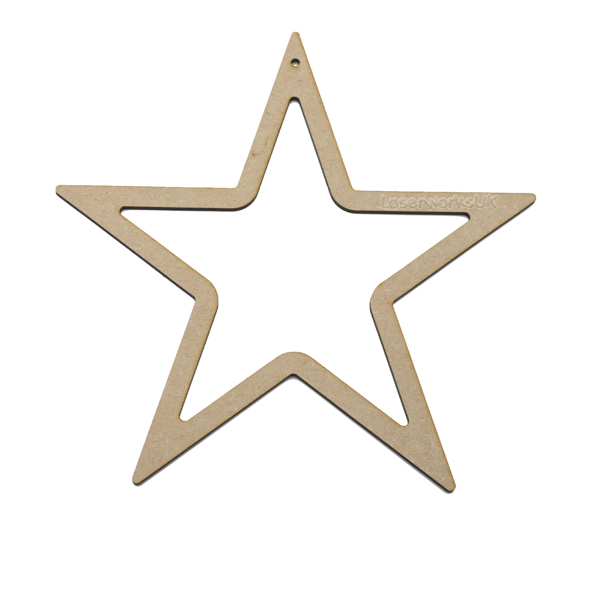 Star Outline Shapes | Rounded Corners - LaserworksUK