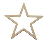 Star Outline Shapes | Rounded Corners - LaserworksUK