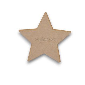 Wooden Craft Star Shapes | Christmas Star - LaserworksUK
