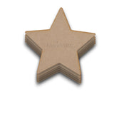Wooden Craft Star Shapes | Christmas Star - LaserworksUK