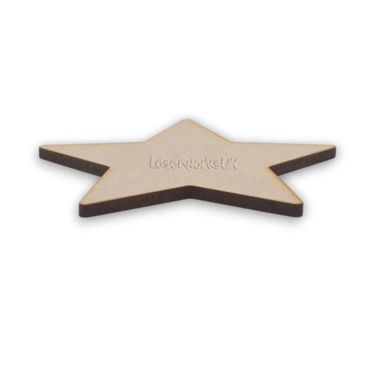 Wooden Craft Star Shapes | Christmas Star - LaserworksUK