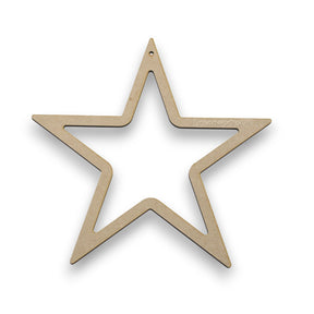 Star Outline Shapes | Rounded Corners - LaserworksUK
