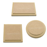 Trophy Base Blanks - Square - Rectangle - Circle Wooden Shapes - Laserworksuk