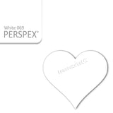 Acrylic Hearts Wedding Table Scatter (Pack of 50) - Laserworksuk
