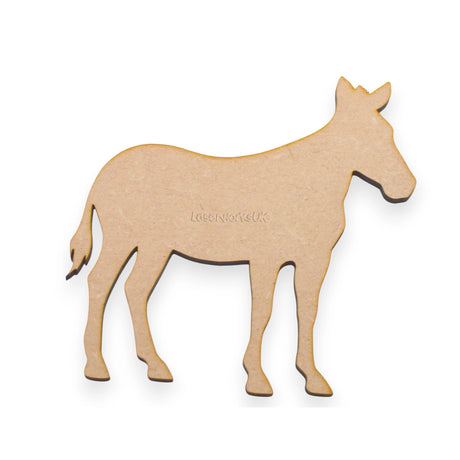 Wooden Zebra - Safari Animal MDF Craft Shapes - LaserworksUK
